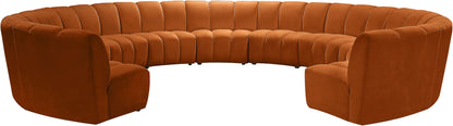 Infinity - 11 Piece Velvet Modular Sectional