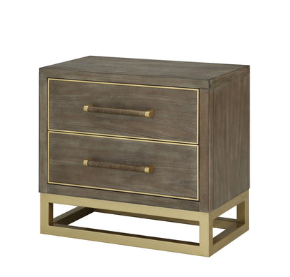 Bridgevine Home - Tango 2 Drawer Nightstand - Sandblasted Walnut Finish