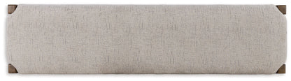 Cabalynn - Large Uph Dining Room Bench - Oatmeal / Light Brown