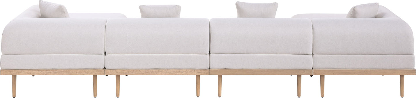 Laguna - 6 Piece 142" Outdoor Patio Modular Sectional