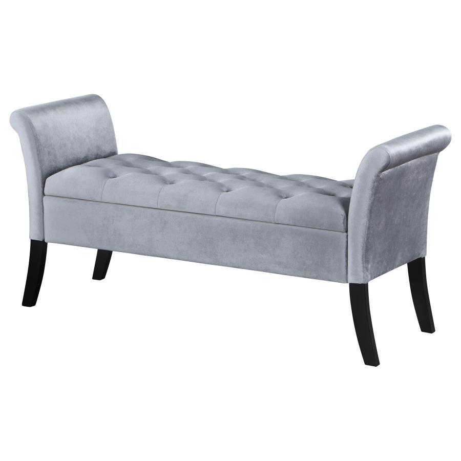 Farrah - Upholstered Rolled Arms Storage Bench