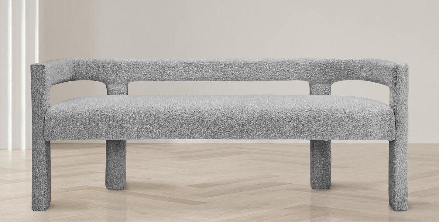 Athena - Boucle Fabric Bench