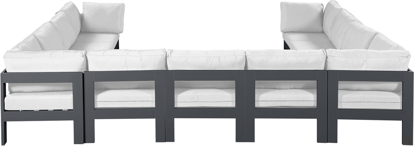 Nizuc - Outdoor Patio Modular Sectional 11 Piece - White