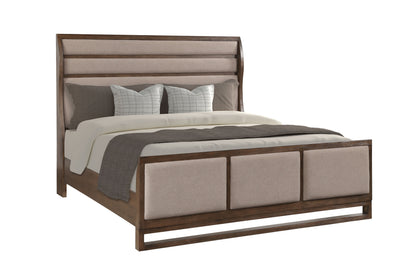 Arcadia - Queen Bed - Brown Light