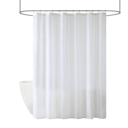 Anna - Sheer 72x84" Shower Curtain - White