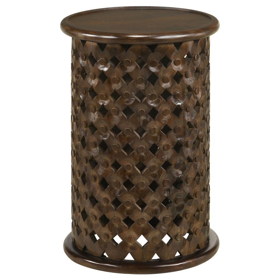 Krish - Round Wood Side Table