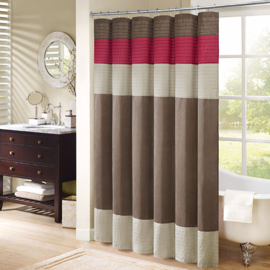 Amherst - Shower Curtain - Red