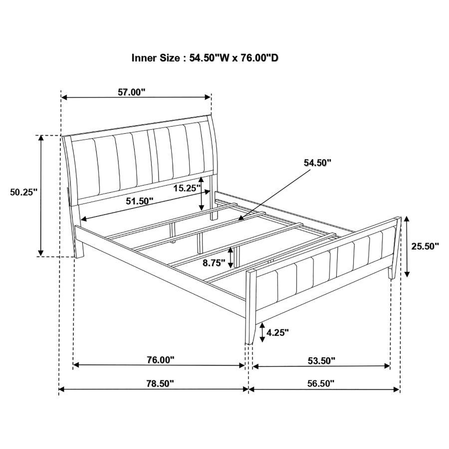 Carlton - Wood Panel Bed