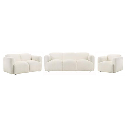 Dorset - Upholstered Round Track Arm Sofa Set