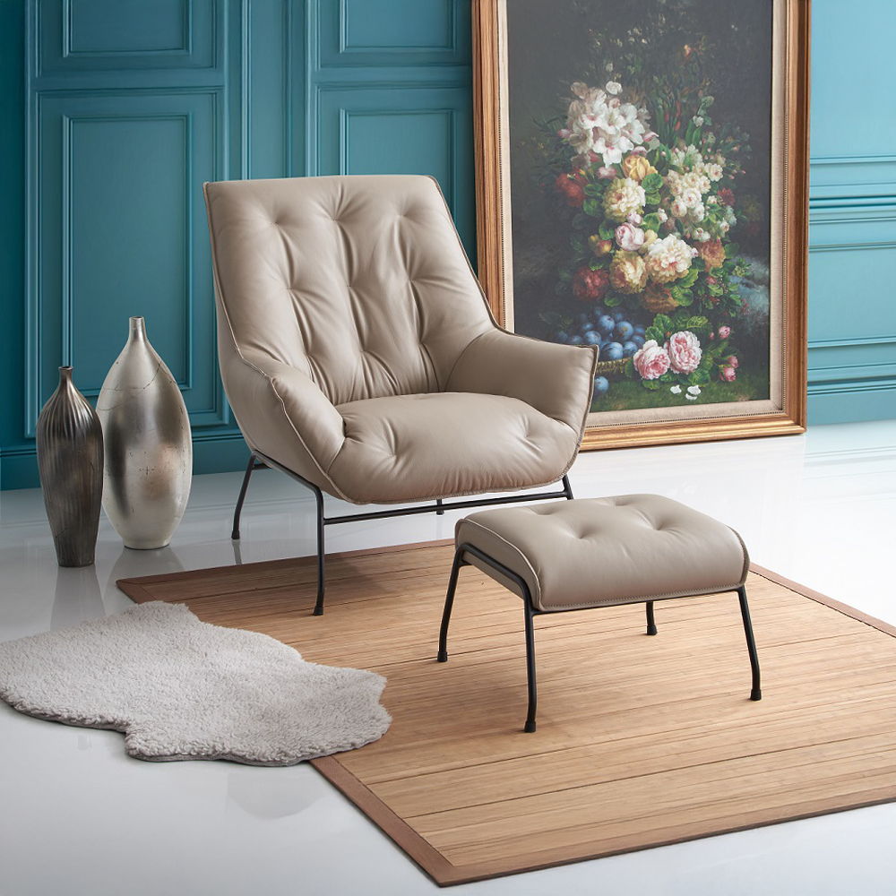 Zusa - Accent Chair & Ottoman