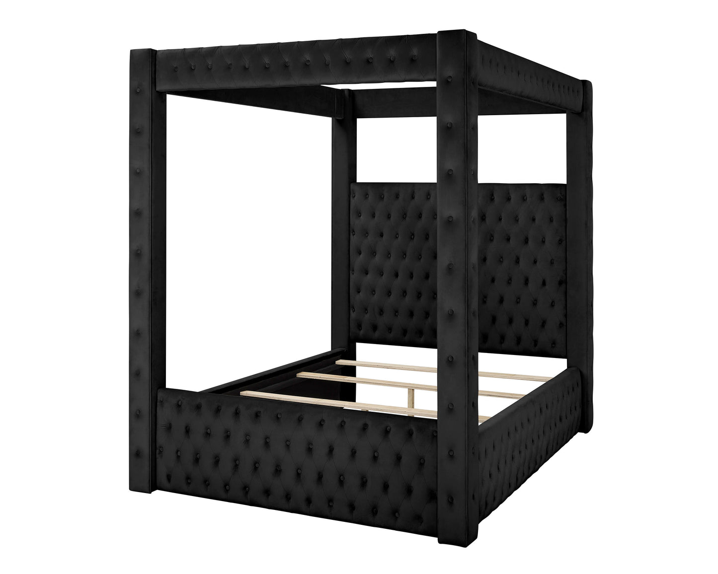 Annabelle - King Canopy Bed - Black