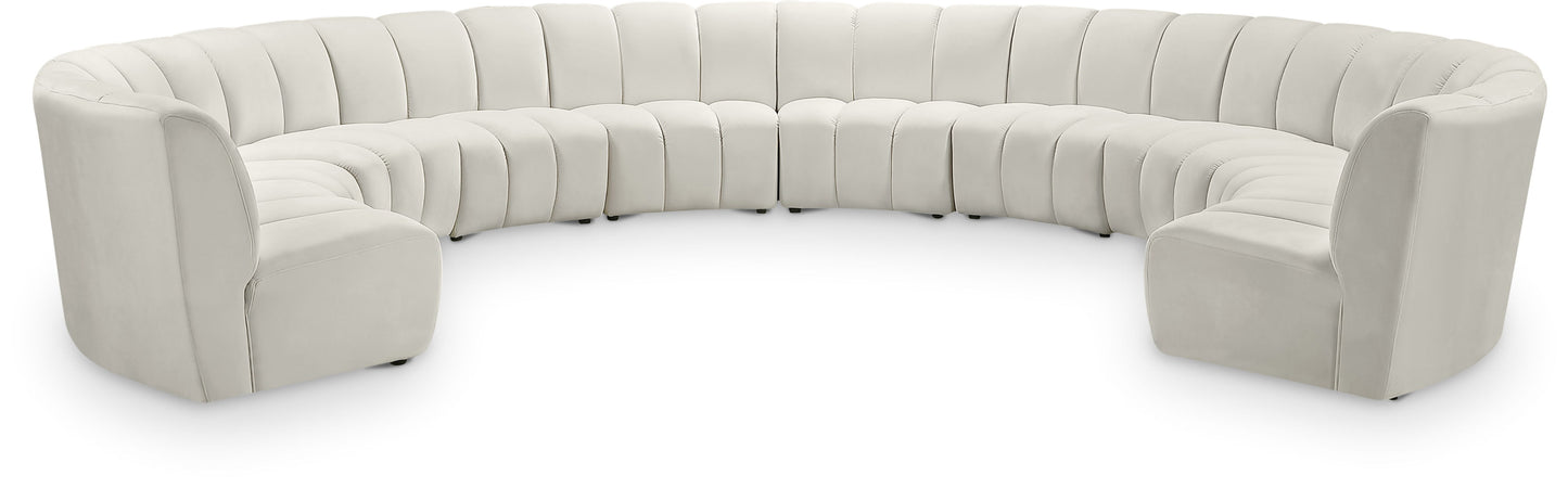 Infinity - 10 Piece Velvet Modular Sectional