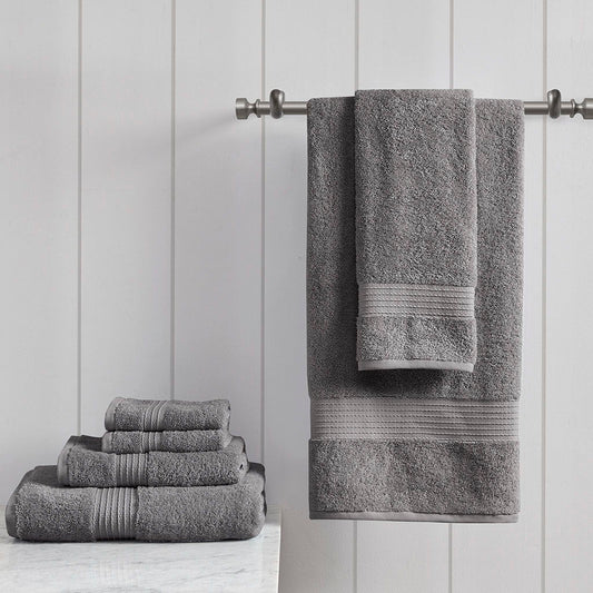 Organic - 6 Piece Towel Set - Charcoal