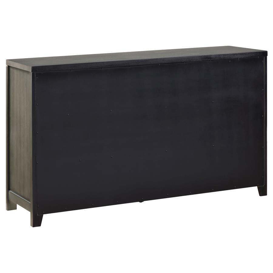 Kieran - 6-Drawer Dresser - Gray