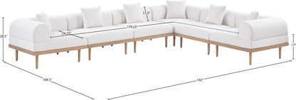 Laguna - 6 Piece 142" Outdoor Patio Modular Sectional