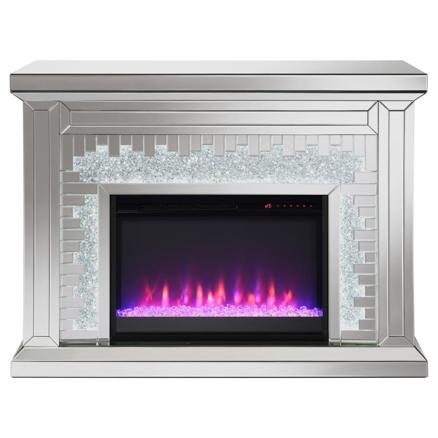 Gilmore - Rectangular Freestanding Fireplace - Mirror