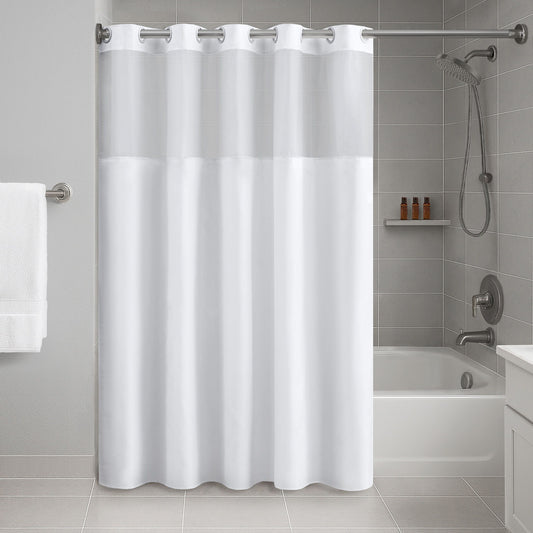 Plain Weave - Essential Shower Curtain Solid - White