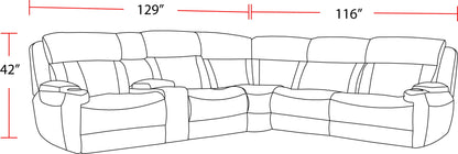 Dalton - Modular Power Reclining Sectional