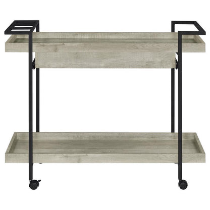 Ventura - Bar Cart With Storage Drawer - Gray Driftwood