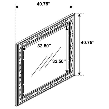 Leighton - Dresser Mirror - Metallic Mercury