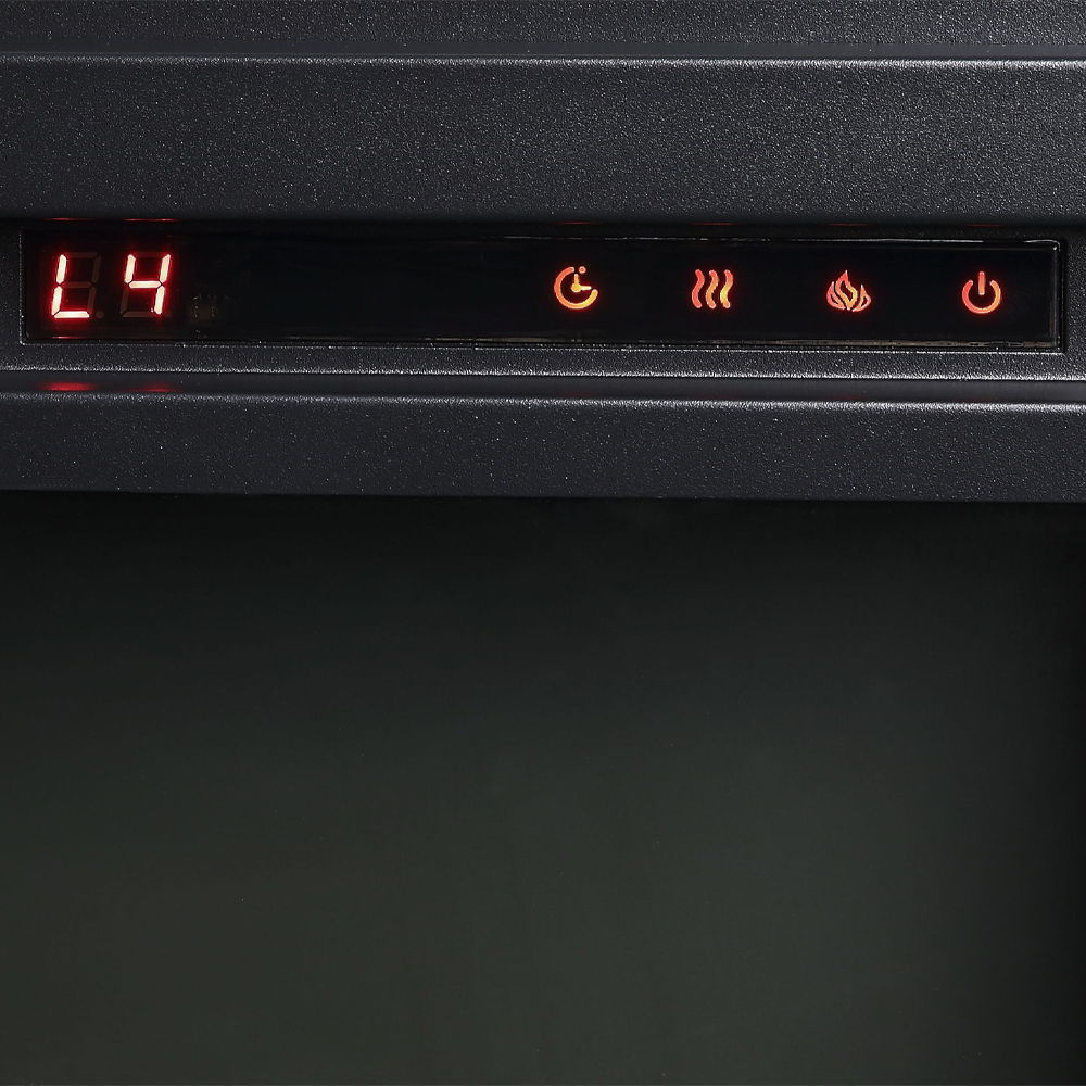 Noralie - 42" Fireplace - Mirrored & Faux Diamonds