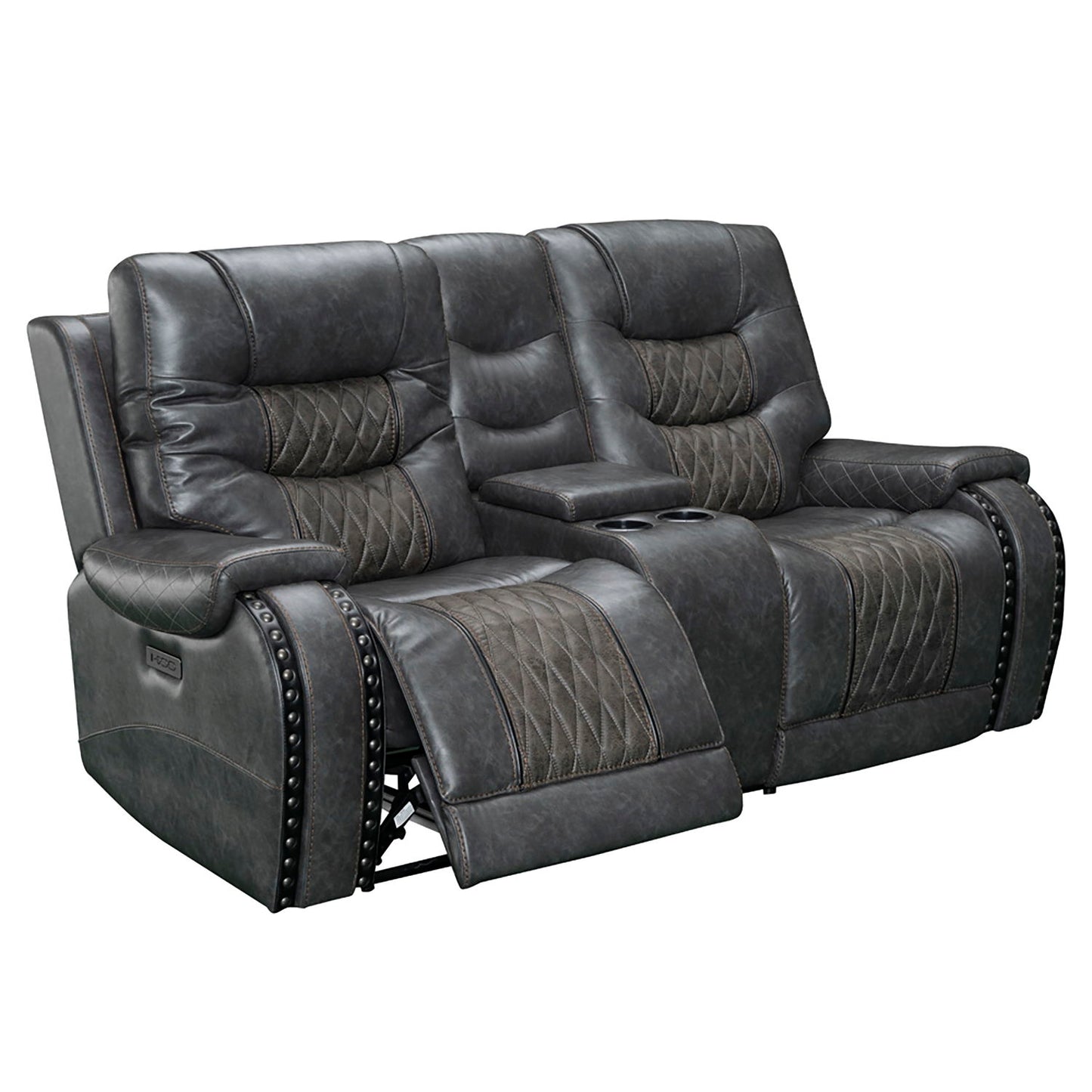 Outlaw - Power Console Loveseat - Stallion