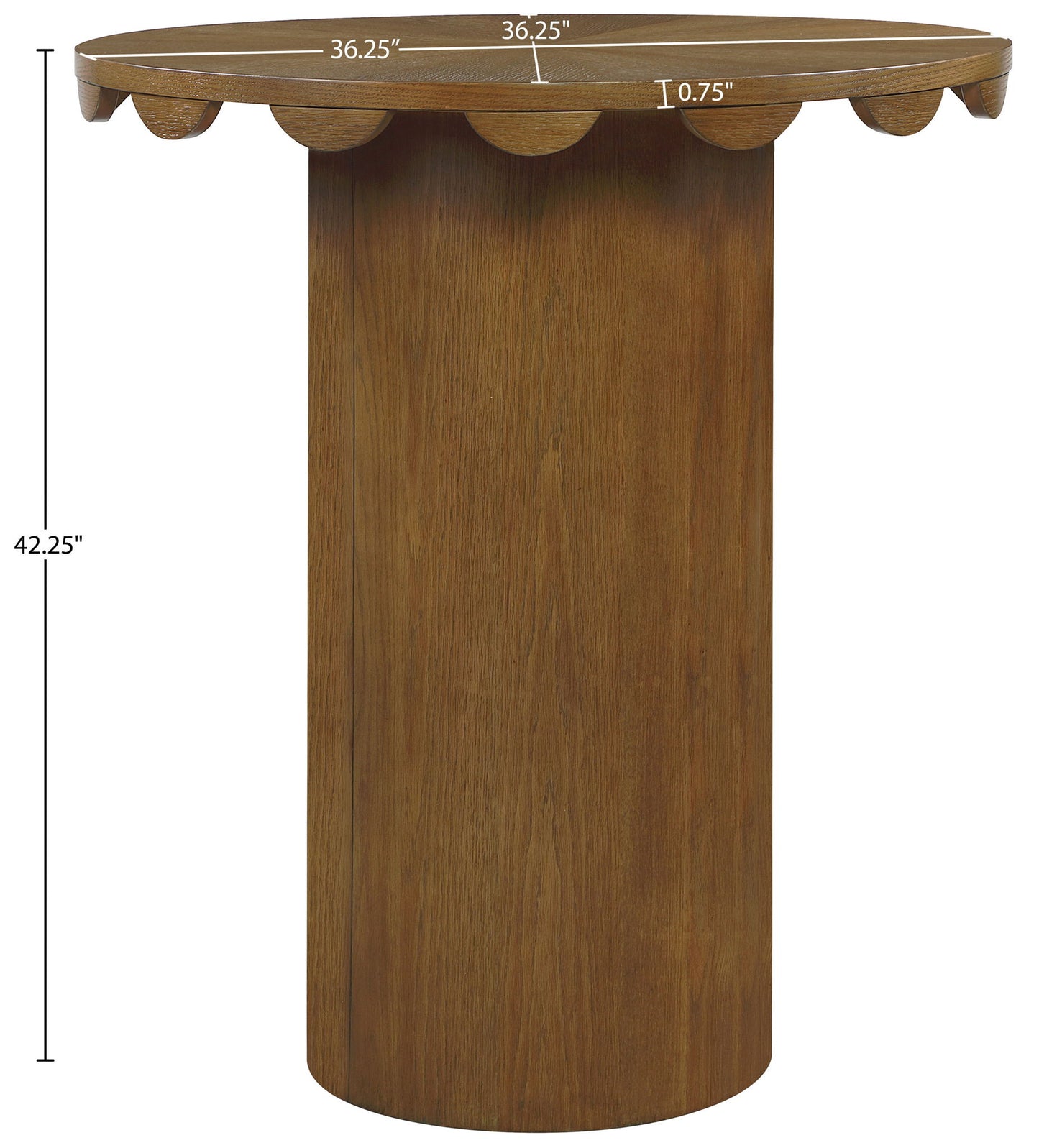 Dahlia - Solid Wood And Natural Cane Table