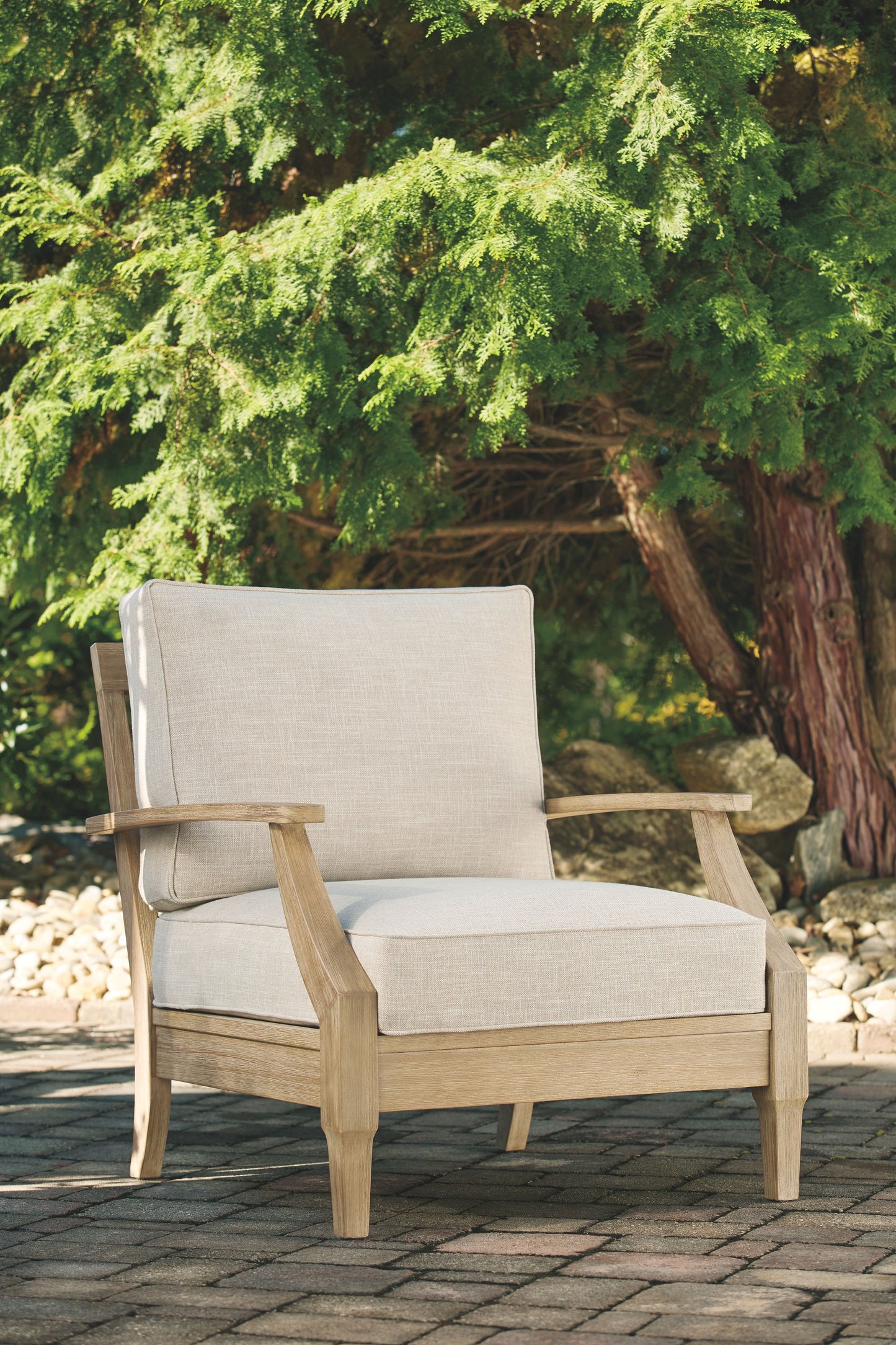 Clare - Beige - Lounge Chair W/Cushion