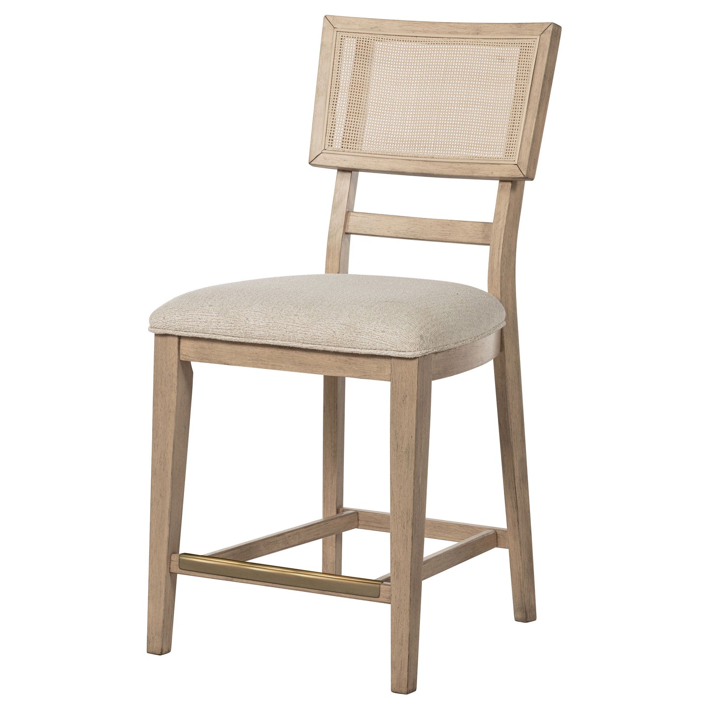 Kailani - Radio Weave Cane Counter Dining Side Chair (Set of 2) - Beige Oak