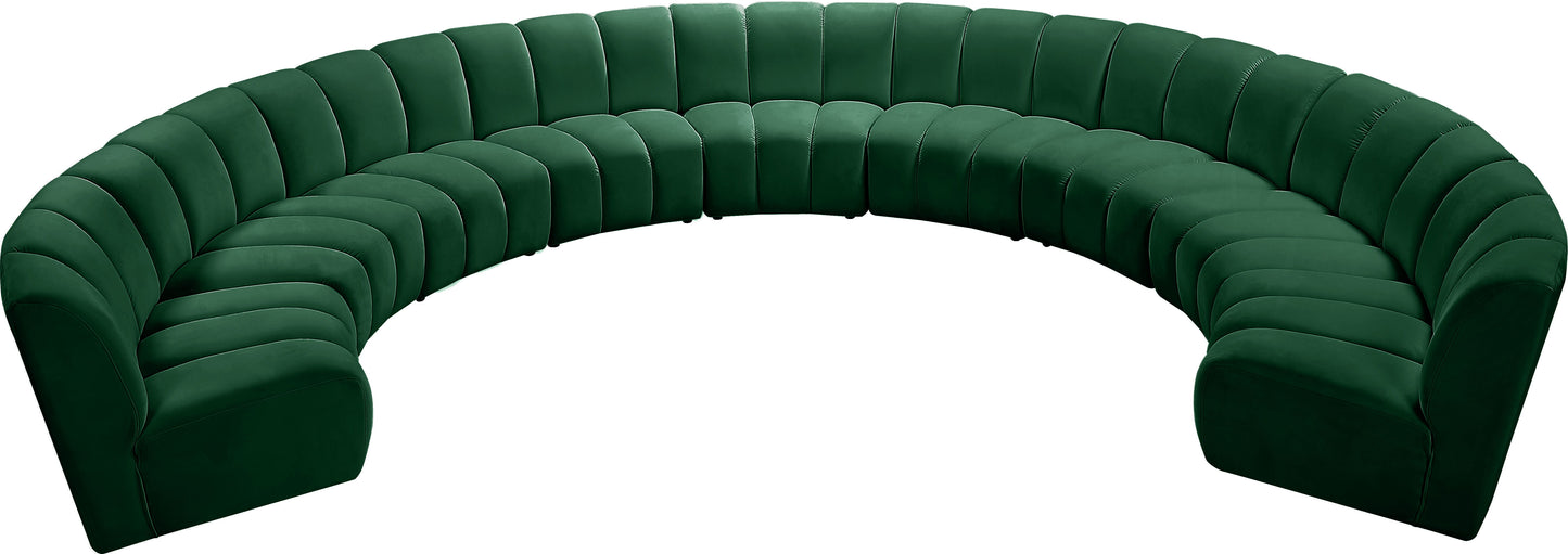 Infinity - 9 Piece Velvet Modular Sectional