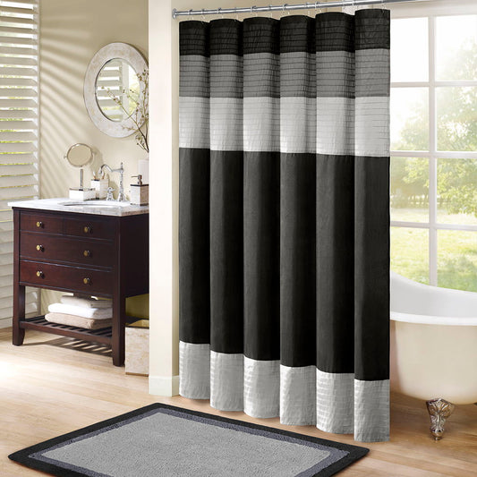 Amherst - Shower Curtain - Black