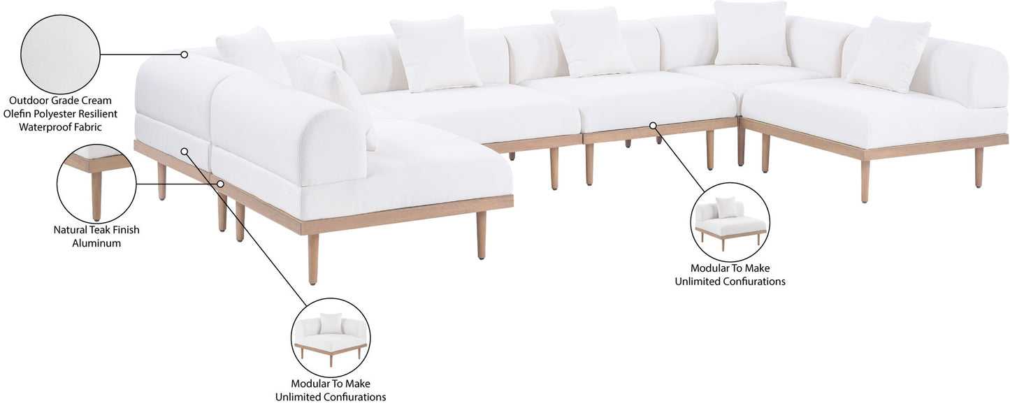 Laguna - 6 Piece 142" Outdoor Patio Modular Sectional