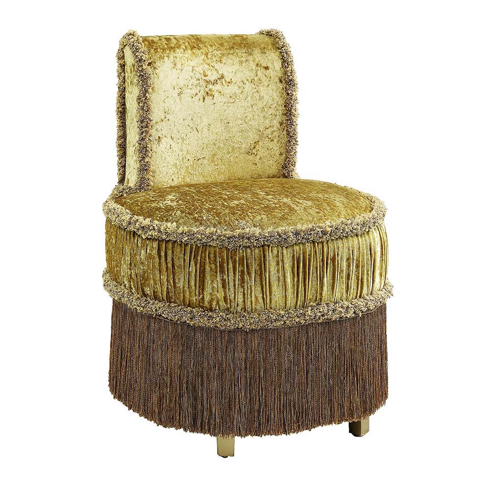 Bernadette - Stool - Gold Velvet