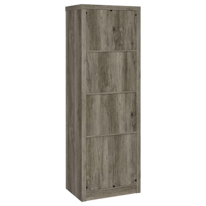 Burke - 3-Shelf Engineered Wood Media Tower - Gray Driftwood