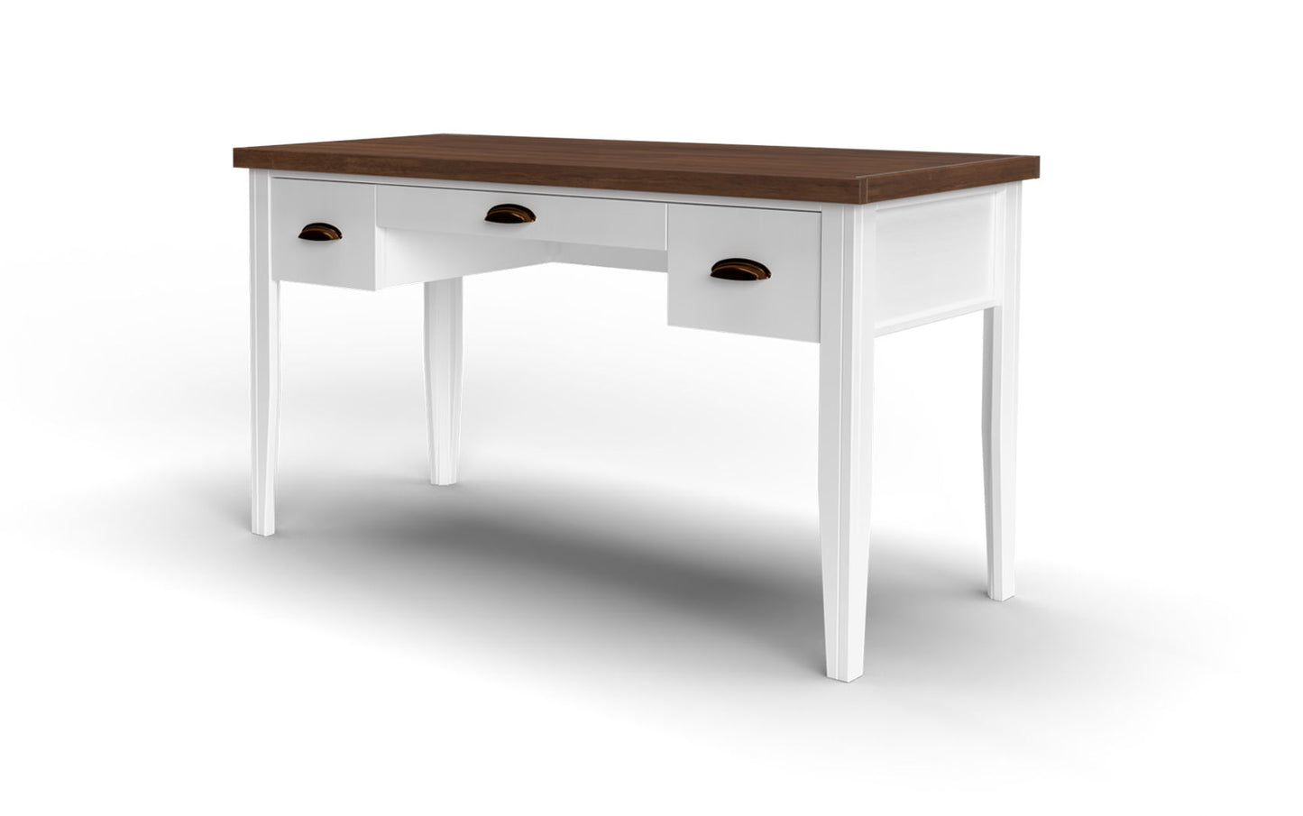 Hampton - Writing Desk - Jasmine Whitewash / Barnwood