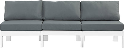 Nizuc - Outdoor Patio Modular Sofa - Grey - Fabric