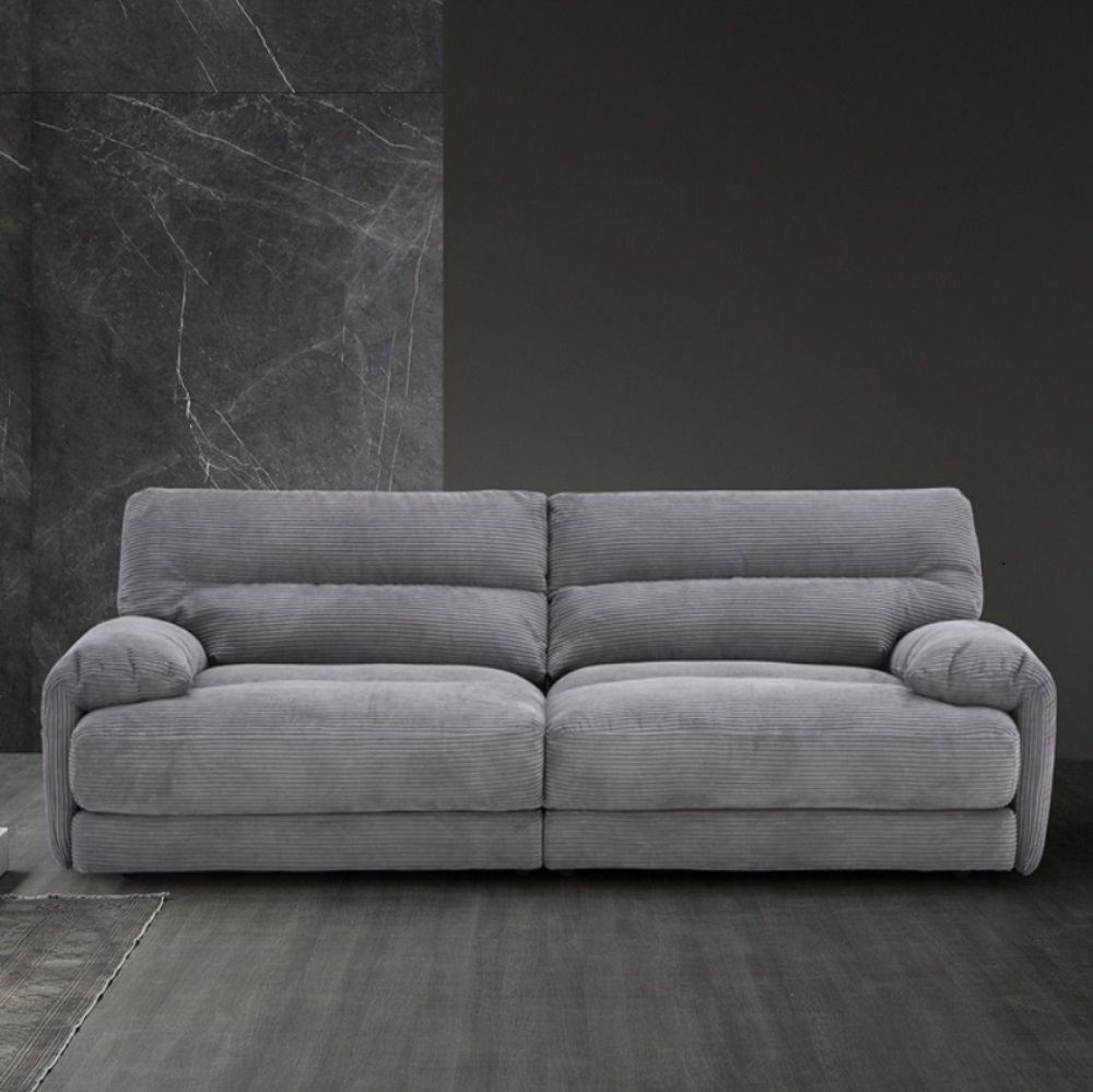 Cadenza - Loveseat - Gray Corduroy