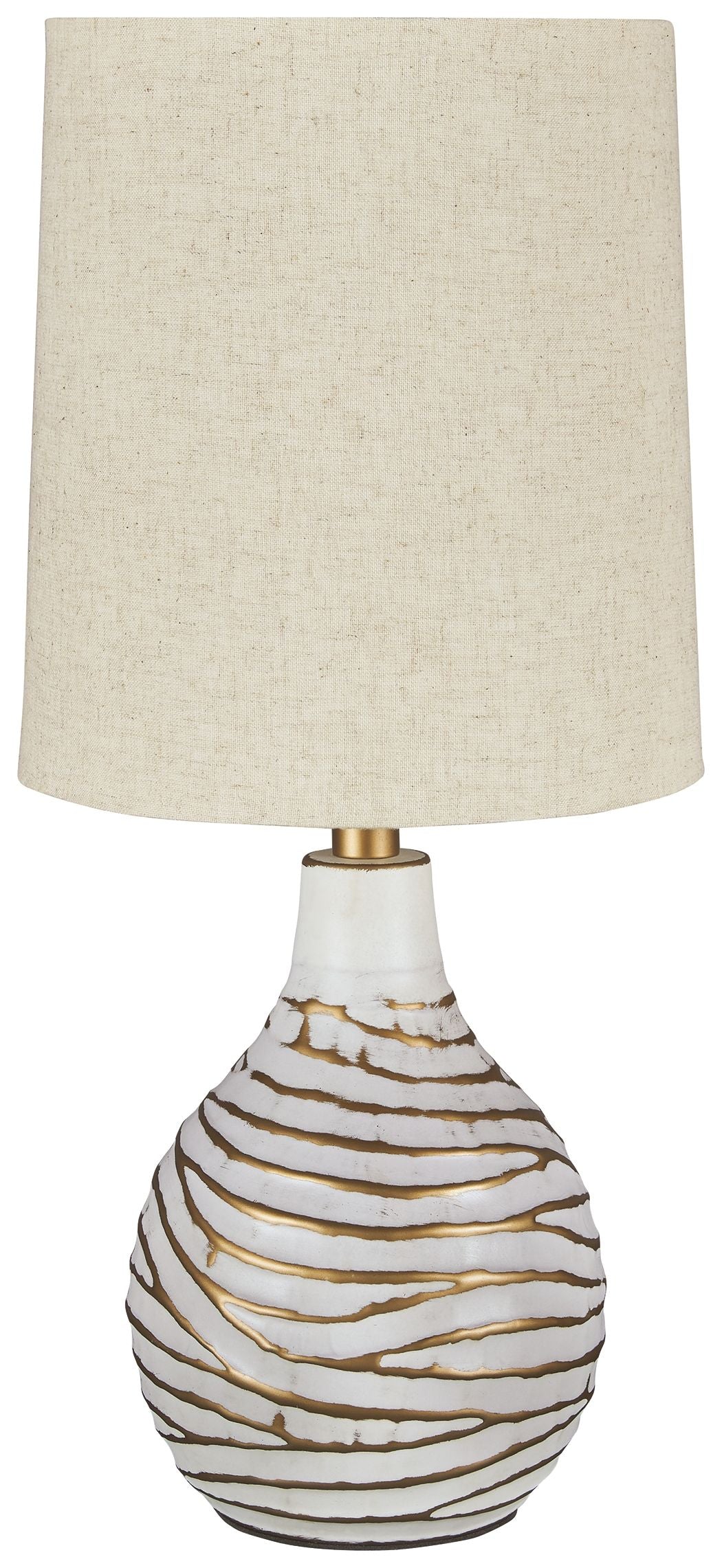 Aleela - White / Gold Finish - Metal Table Lamp