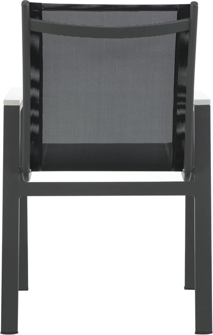 Nizuc - Outdoor Patio Dining Arm Chair (Set of 2) - Black