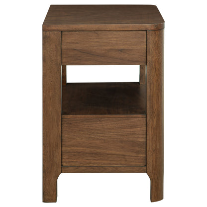 Maderia - 2-Drawer Nightstand Bedside Table - Walnut