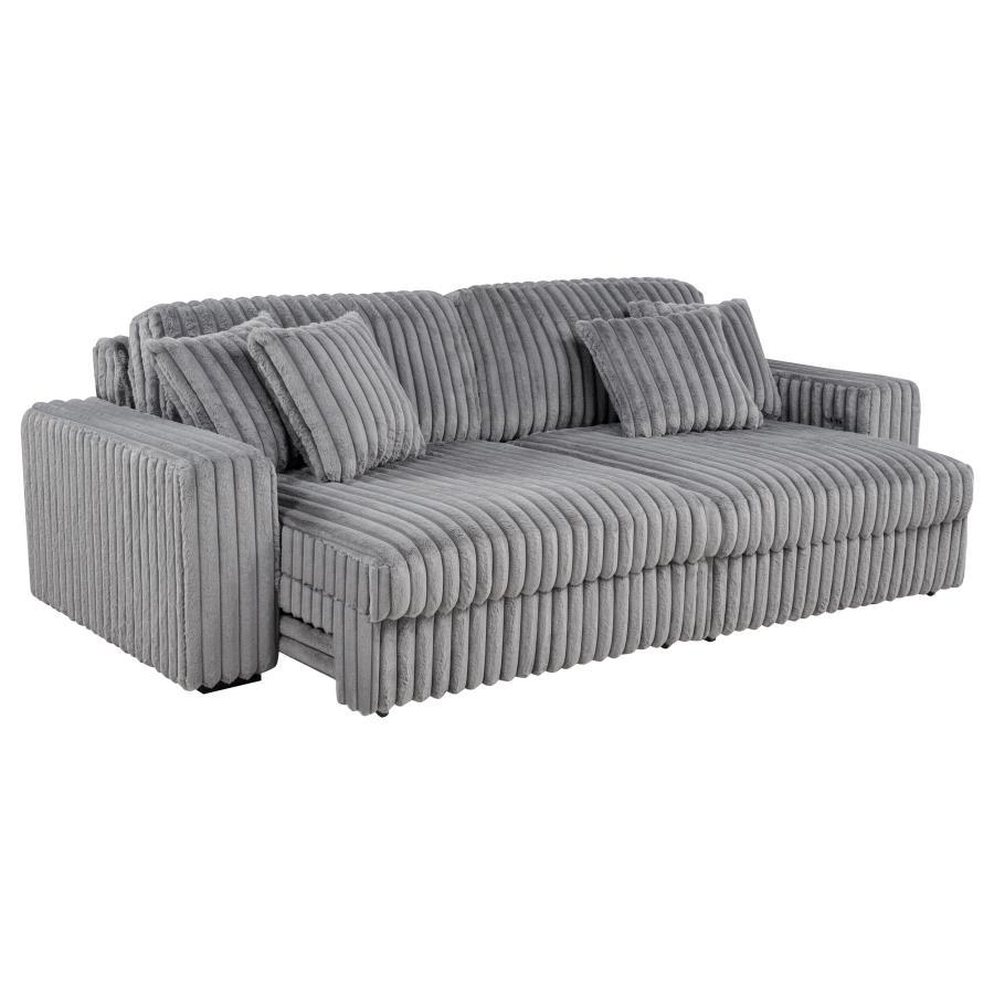 Jacana - Corduroy Upholstered Dual Power Chaise Sofa
