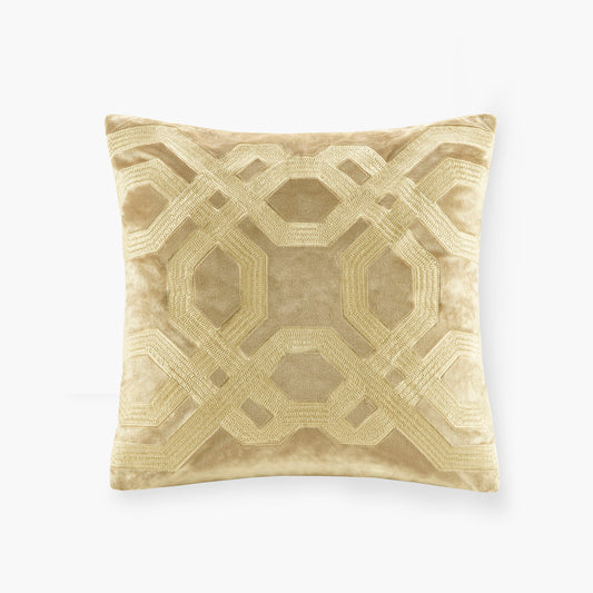 Biron - Square Decor Pillow - Gold