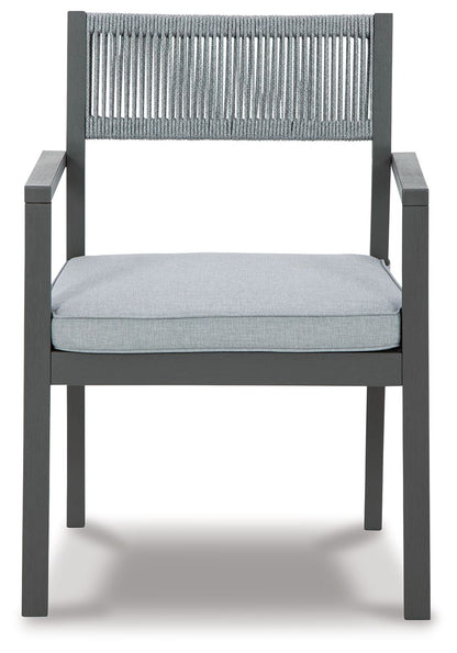 Eden Town - Gray / Light Gray - Arm Chair With Cushion (Set of 2)