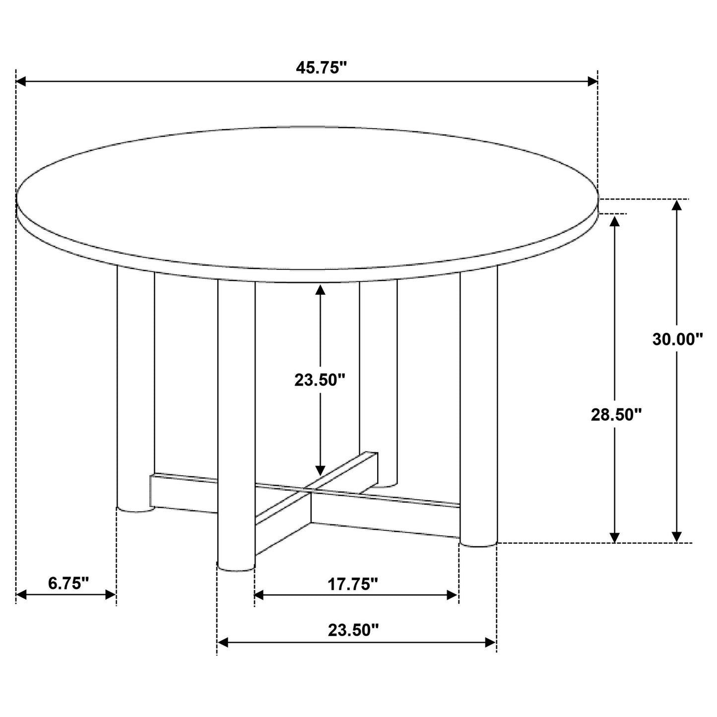 Biltmore - Round Wood Dining Table - Walnut