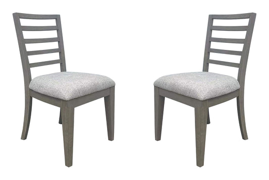 Pure Modern Dining - Ladder Back Dining Chair (Set of 2) - Moonstone