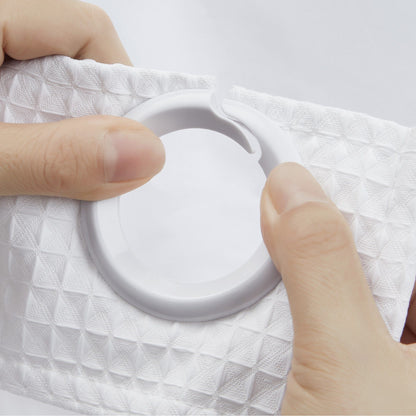 Plain Weave - Luxury Shower Curtain - White