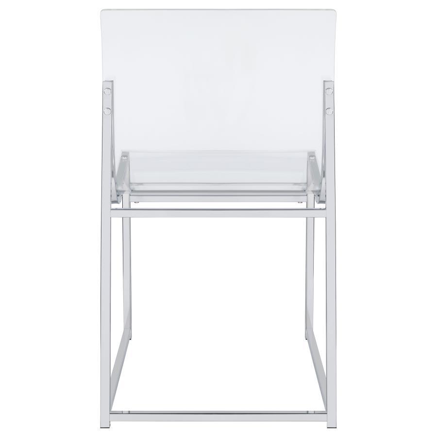 Adino - Acrylic Dining Side Chair (Set of 2) - Chrome