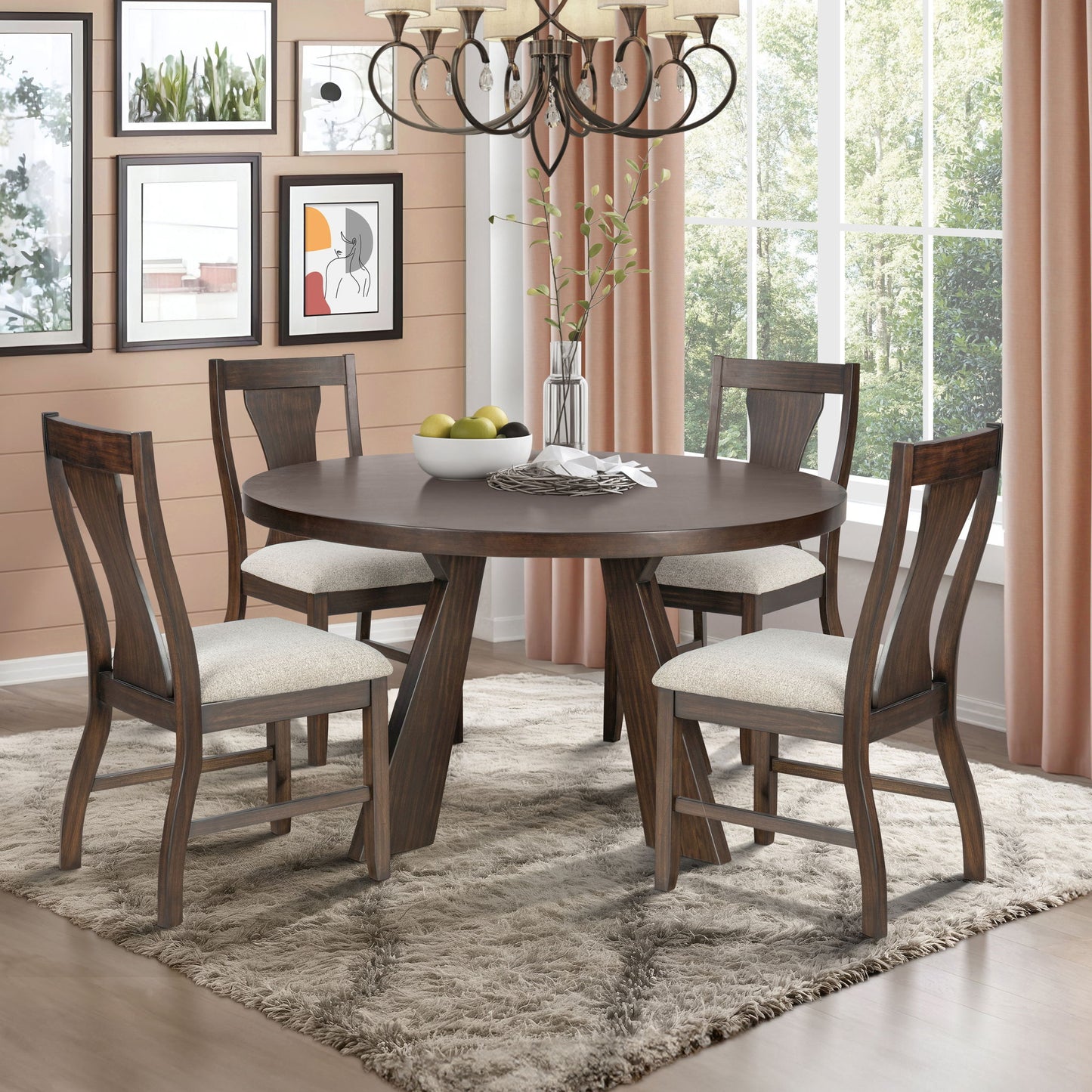 Chestnut Ridge - 5 Piece Dining Room Set