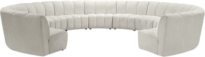 Infinity - 11 Piece Velvet Modular Sectional