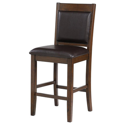 Dewey - Upholstered Counter Chair (Set of 2) - Walnut